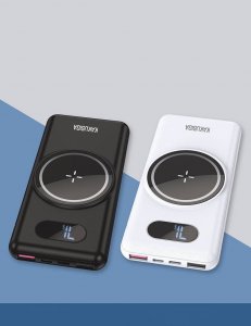 Powerbank Kaku Power Bank 10000mAh z Bezprzewodowym Ładowaniem 15W + USB-C + Micro USB + 2xUSB KAKU KSC-661 biały 4