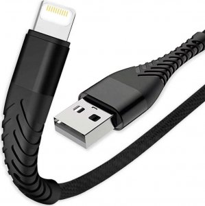 Kabel USB Alogy USB-A - Lightning 1 m Czarny 1