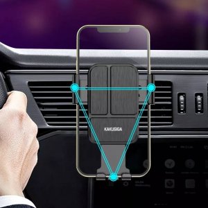 Kaku Grawitacyjny Uchwyt Samochodowy do Kratki Wentylacyjnej / Nawiewu KAKUSIGA KSC-715A SAITE czarny 3