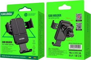 Kaku Grawitacyjny Uchwyt Samochodowy do Kratki Wentylacyjnej / Nawiewu KAKUSIGA KSC-715A SAITE czarny 6