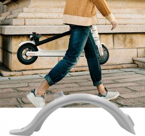 4kom.pl Krótki Błotnik tylni Alogy do hulajnogi elektrycznej do Xiaomi Mijia M365 / Pro / Mi 1S / Pro 2 Biały + Wspornik 2