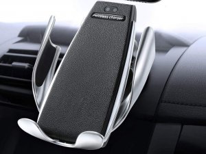 Alogy Uchwyt samochodowy automatyczny Ładowarka indukcyjna QI Alogy S5 10W + Ładowarka USB - USB-C 5