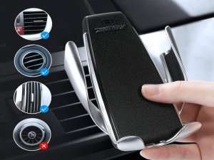 Alogy Uchwyt samochodowy automatyczny Ładowarka indukcyjna QI Alogy S5 10W + Ładowarka USB - USB-C 6