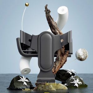 Dudao Dudao grawitacyjny uchwyt samochodowy do telefonu na kratkę wentylacji czarny (F7s) 6