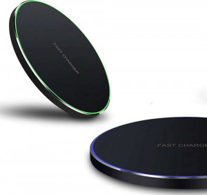 Ładowarka Alogy Ładowarka indukcyjna Alogy szybka bezprzewodowa Qi 20W do Apple AirPods iPhone 14 13 + Kabel Czarna + Ładowarka sieciowa 4