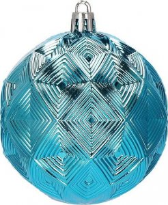 Springos Bombki choinkowe 30 szt. niebieski 8cm zestaw choinkowy UNIWERSALNY 5