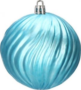 Springos Bombki choinkowe 30 szt. niebieski 8cm zestaw choinkowy UNIWERSALNY 6