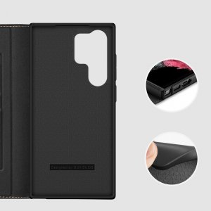 Dux Ducis Dux Ducis Skin X2 etui Samsung Galaxy S23 Ultra pokrowiec z klapką portfel podstawka czarne 11