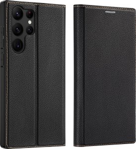 Dux Ducis Dux Ducis Skin X2 etui Samsung Galaxy S23 Ultra pokrowiec z klapką portfel podstawka czarne 2
