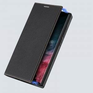 Dux Ducis Dux Ducis Skin X2 etui Samsung Galaxy S23 Ultra pokrowiec z klapką portfel podstawka czarne 7
