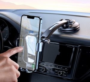 Joyroom Joyroom grawitacyjny uchwyt samochodowy na deskę rozdzielczą szary (JR-ZS310) 2