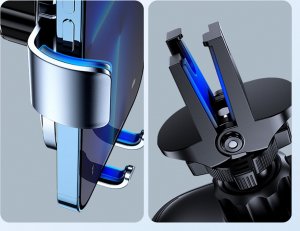 Joyroom Joyroom grawitacyjny uchwyt samochodowy na kratkę wentylacyjną nawiew szary (JR-ZS310) 7