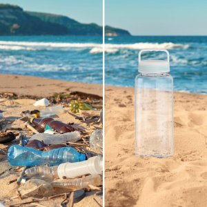 Xavax Poręczna butelka/bidon na wodę 1250 ml, "TO GO" 10