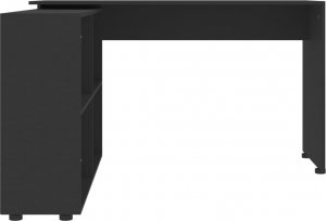 Biurko vidaXL Biurko narożne, czarne, materiał drewnopochodny 4