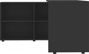 Biurko vidaXL Biurko narożne, czarne, materiał drewnopochodny 5