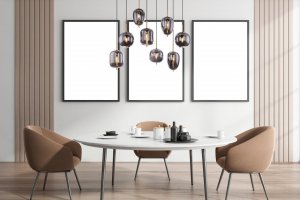 Lampa wisząca Globo Lampa wisząca Blacky 15345-8MM designerska mosiądz przydymiona 3