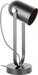 Lampka biurkowa Zumaline Stojąca lampa biurkowa Aries regulowana metalowa srebrna 1