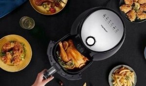 Frytkownica beztłuszczowa Air Fryer-Mechanical dual pot 1500W 3.5L Black（Offine） VDE/Hayden 4