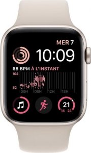 Smartwatch Apple Watch SE 2022 GPS 44mm Starlight Alu Sport Beżowy  (S7181351) 2