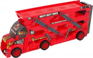 LeanToys Duże Auto Truck Laweta Rozkładana 3- Piętrowa z Wyrzutnią 3