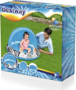 Bestway Basenik dmuchany z daszkiem i pompowanym dnem Zebra 97cm x 66cm (52559) 6