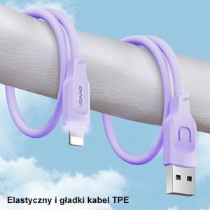 Kabel USB Usams USB-A - Lightning 1.2 m Czarny (brak) 23