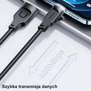 Kabel USB Usams USB-A - Lightning 1.2 m Fioletowo-różowy (brak) 18