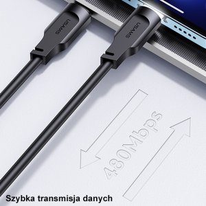 Kabel USB Usams USB-C - Lightning 1.2 m Czarny (brak) 12
