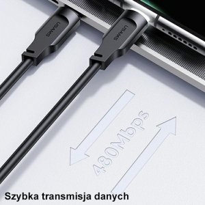 Kabel USB Usams USB-C - USB-C 1.2 m Biały (brak) 27