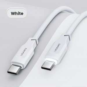 Kabel USB Usams USB-C - USB-C 1.2 m Biały (brak) 30
