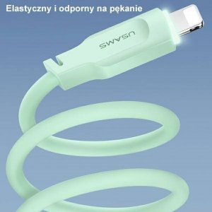 Kabel USB Usams USB-A - Lightning 1.2 m Zielony (brak) 15