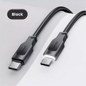 Kabel USB Usams USB-C - USB-C 1.2 m Czarny (brak) 15