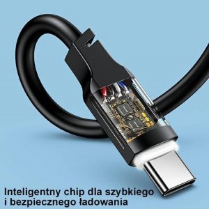 Kabel USB Usams USB-C - USB-C 1.2 m Czarny (brak) 20