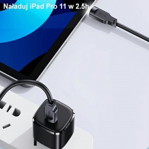 Kabel USB Usams USB-C - USB-C 1.2 m Czarny (brak) 26