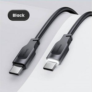 Kabel USB Usams USB-C - USB-C 1.2 m Czarny (brak) 3