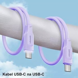 Kabel USB Usams USB-C - USB-C 1.2 m Czarny (brak) 10