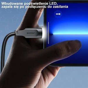 Kabel USB Usams USB-C - USB-C 1.2 m Zielony (brak) 36