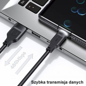 Kabel USB Usams USB-A - USB-C 1.2 m Fioletowy (brak) 11