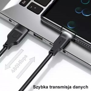 Kabel USB Usams USB-A - USB-C 1.2 m Fioletowy (brak) 33