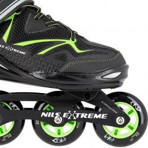 Rolki Nils Extreme NA9022 CZARNO/ZIELONE ROZM 44 ŁYŻWOROLKI NILS EXTREME 6