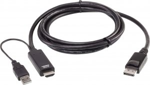 Przełącznik Aten Aten 2L-7D02HDP True 4K 1.8M HDMI to DisplayPort Cable 1