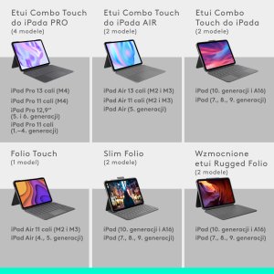 Logitech Etui z odłączaną klawiaturą Combo Touch do iPada (10. generacji i A16) Szare 7