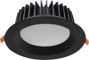 Kanlux Oczko sufitowe podtynkowe czarne LED Kanlux TIBERI 35673 1