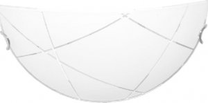 Lampa sufitowa Kaja Plafon półkole biały nowoczesny szklany Kaja FEEL K-1521 RG1-08 1