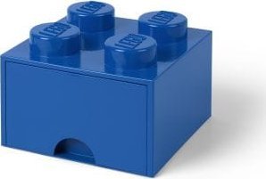 Room Copenhagen LEGO 40051731  Pojemnik na klocki z szufladą 2x2 niebieski 1