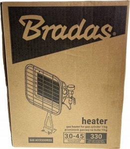 Bradas Promiennik gazowy 3,0 kW - 4,5kW zuż.gazu 220-330 g/h 22