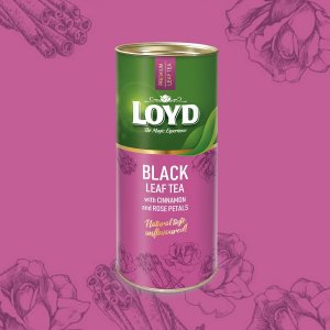 LOYD Herbata czarna liściasta z cynamonem i płatkami róży 80 g 5