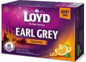 LOYD Herbata czarna LOYD Earl Grey Pomarańczowa 60 torebek 1