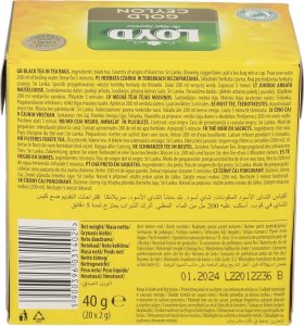 LOYD Herbata czarna LOYD Gold Ceylon 20 torebek 4