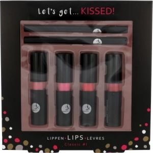 2K Let´s Get Kissed! Lipstick Zestaw dla kobiet Pomadka 4 x 3.5 g + Konturówka do ust 2 x 0.2 g 1